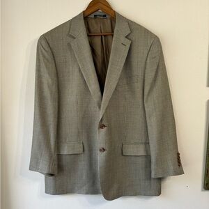 Men’s Silk/Wool Blend Blazer, 46R